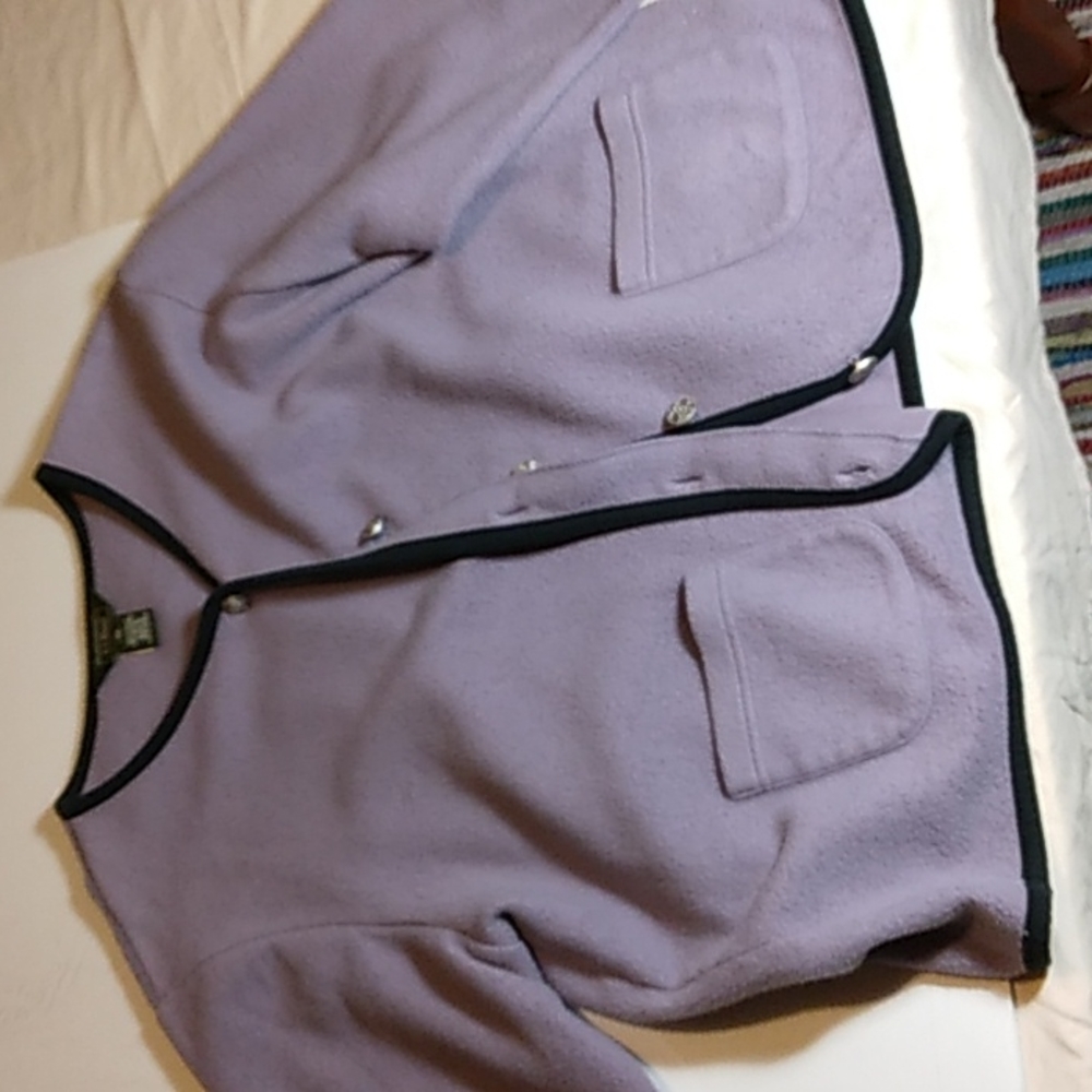 Fleece Button Down Purple